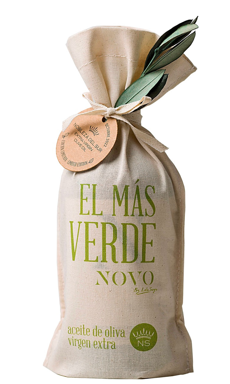 NOVO - FIRST HARVEST with Canvas Bag by Nobleza del Sur, Andalucia, Spain Extra Virgin Olive Oil ( 500g )