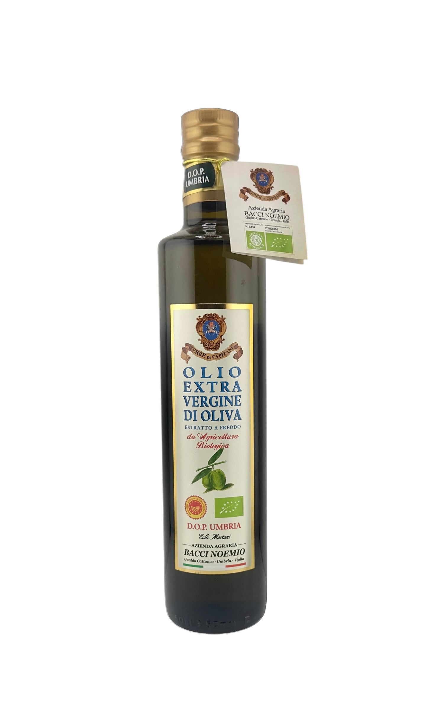 Terre di Capitani - Organic PDO, Umbria, Italy Extra Virgin Olive Oil ( 500ml )